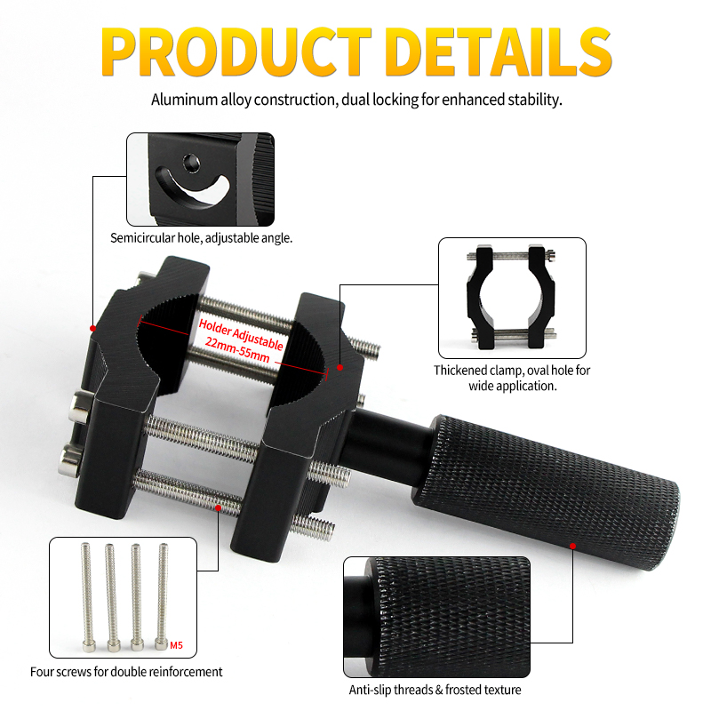 Mountain Biking Denver - APMATAUTO Universal Motorcycle Headlight Mount Brackets