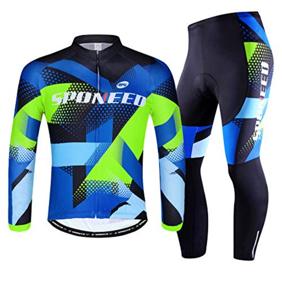 Mountain Biking Jersey - sponeed Cycling Clothes for Men Long