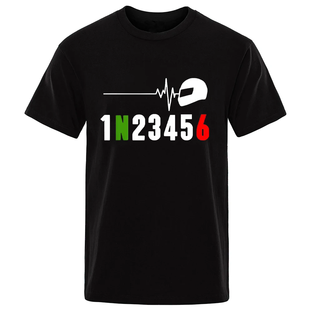 Mountain Biking Gifts - 1N23456 Motorcycle Gear Heartbeat T Shirt