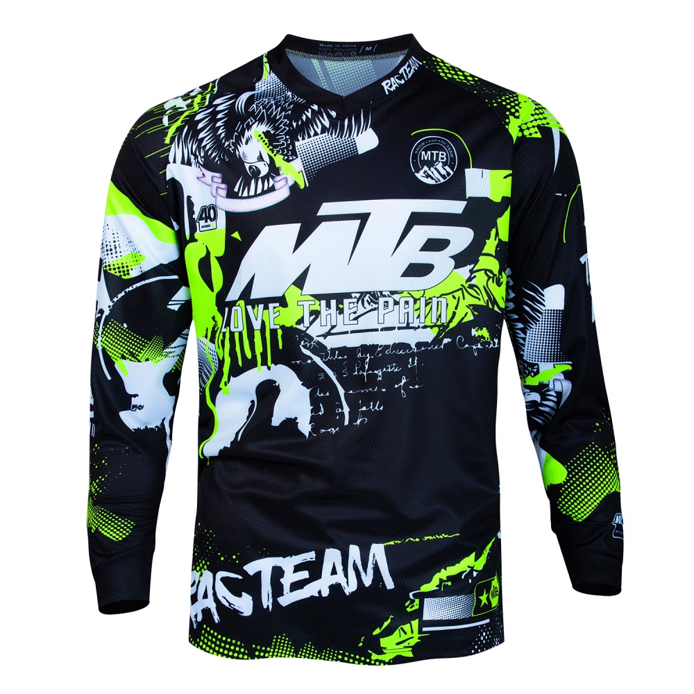 Mountain Biking Jersey - MTB Mountain Bike Long-Sleeve Cycling Jersey