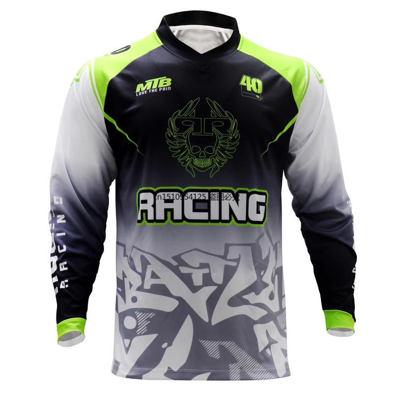 Mountain Biking Jersey - Long Sleeve Quick Dry MTB Jersey