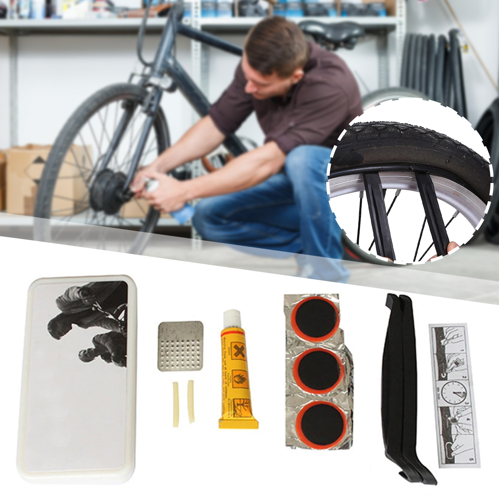 Mountain Biking Kit - Mountain Road Bike Wheel Tire Repair