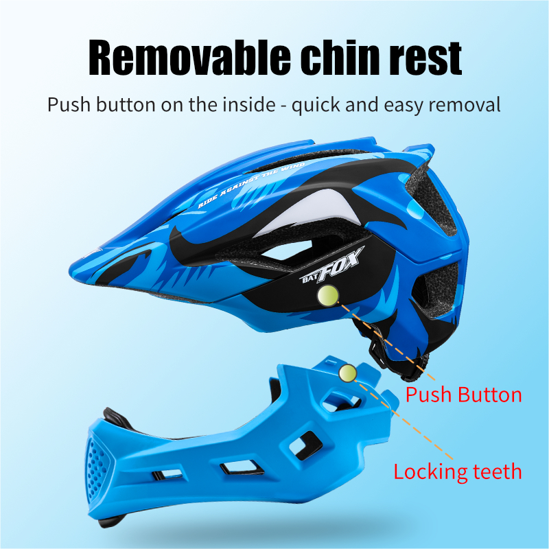 BATFOX Kids Full Face Bike Hel - Mountain Biking Helmet Kids ulasan dan harga
