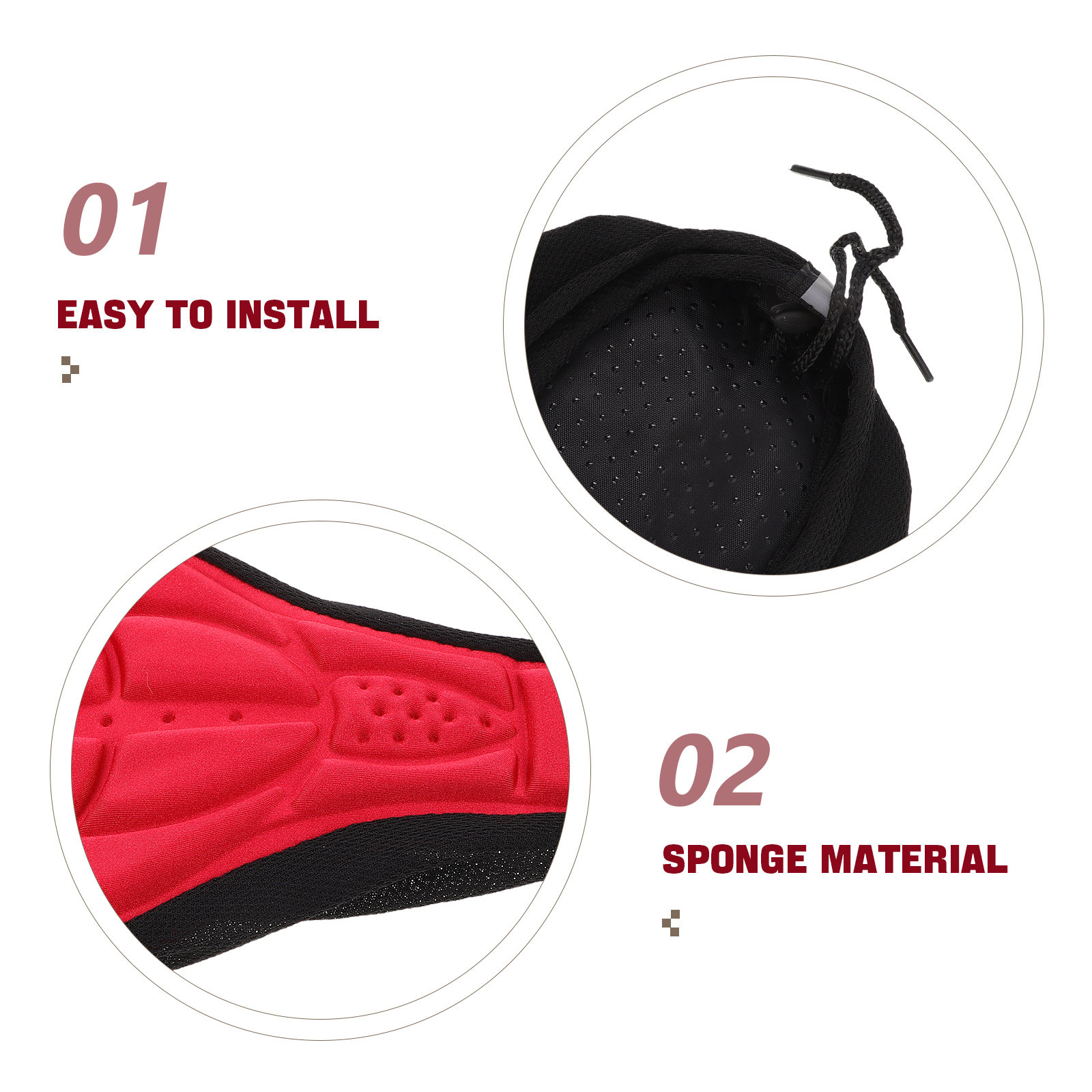 2Pcs Bike Seat Cushion Cover B - Mountain Biking Gear ulasan dan harga