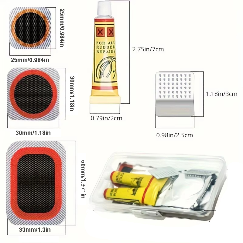 39pcs Bike Tire Repair Kit - B - Mountain Biking Kit ulasan dan harga
