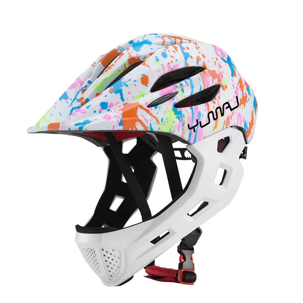 LED Kids Off-road Full Face MT - Mountain Biking Helmet Kids ulasan dan harga