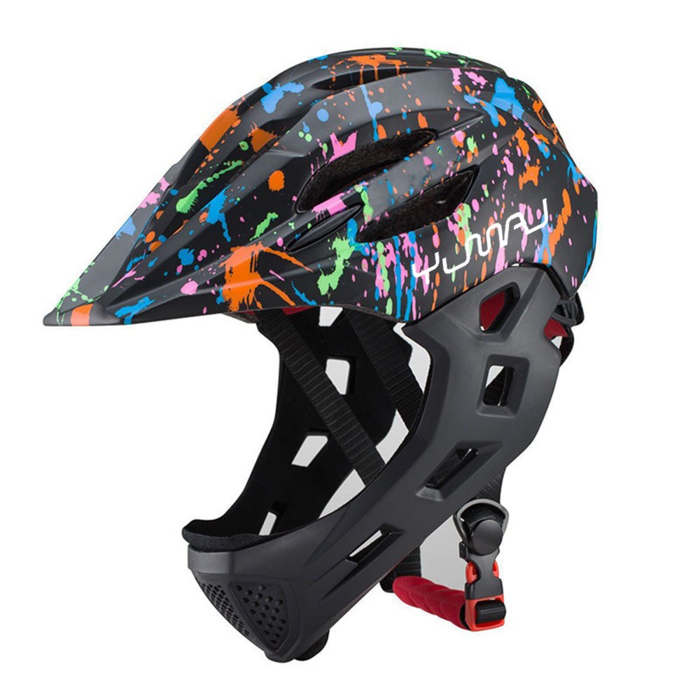 LED Kids Off-road Full Face MT - Mountain Biking Helmet Kids ulasan dan harga