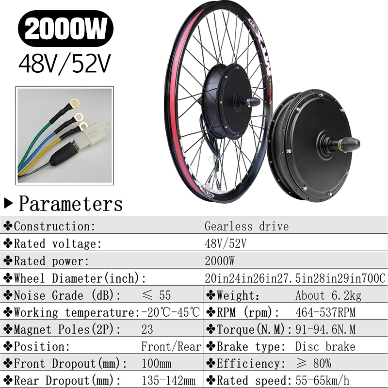 MTX Brand 48V52V 2000W Electri - Mountain Biking Gear ulasan dan harga