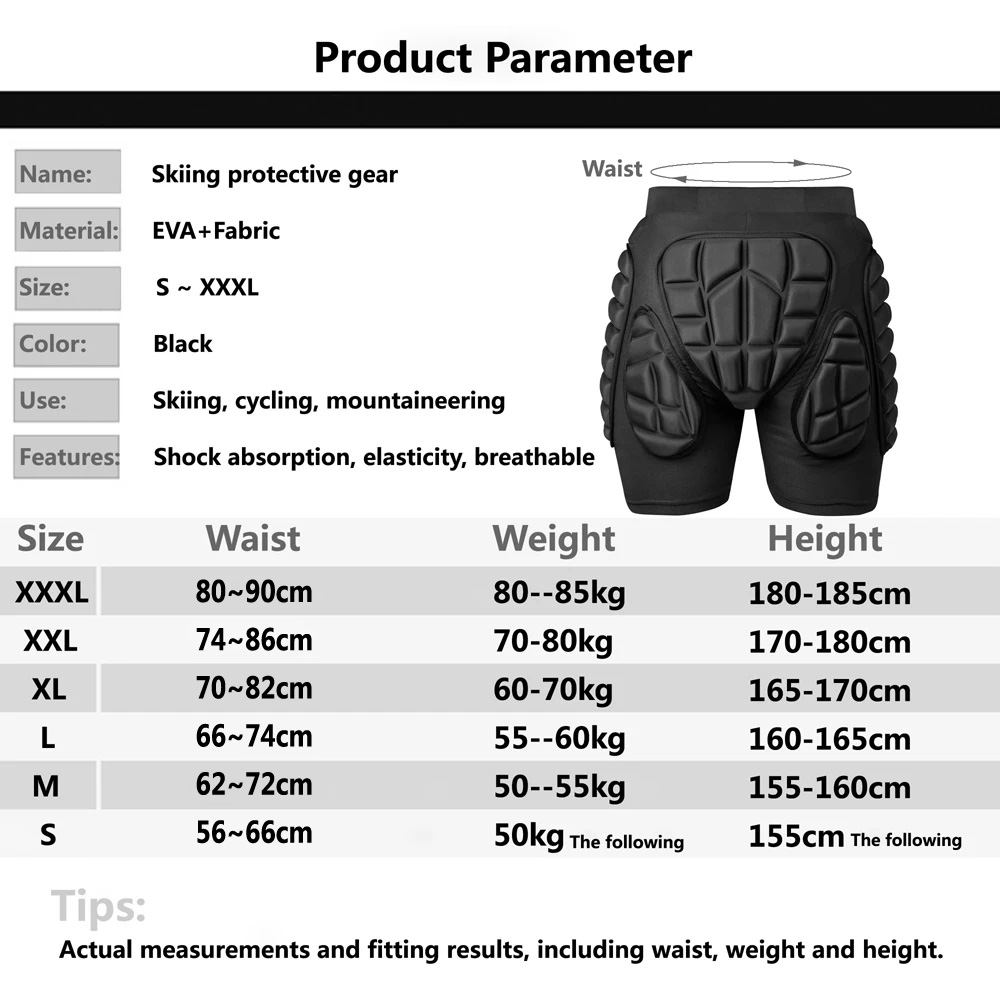 New Ski Shorts Skating Hip Pro - Mountain Biking Knee And Elbow Pads ulasan dan harga