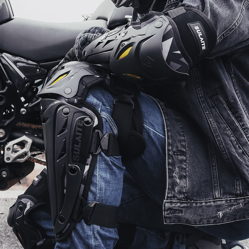 Motocross Knee Pads Moto Prote - Mountain Biking Knee And Elbow Pads ulasan dan harga