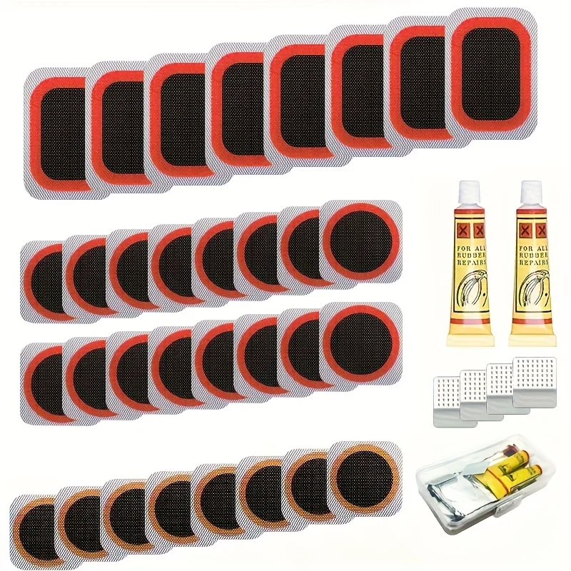 32pcs Bike Tire Repair Kit - B - Mountain Biking Kit ulasan dan harga