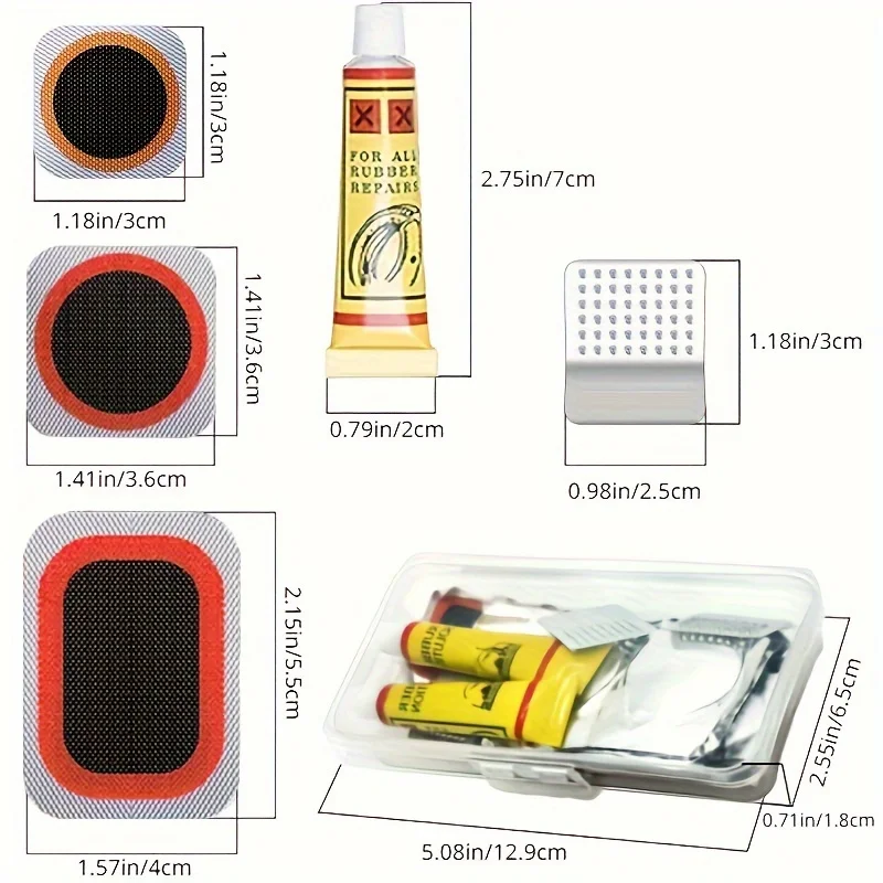 32pcs Bike Tire Repair Kit - B - Mountain Biking Kit ulasan dan harga