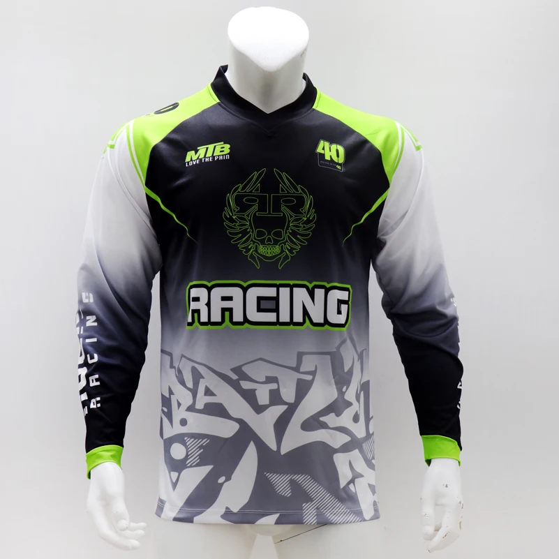 Long Sleeve Quick Dry MTB Jers - Mountain Biking Jersey ulasan dan harga