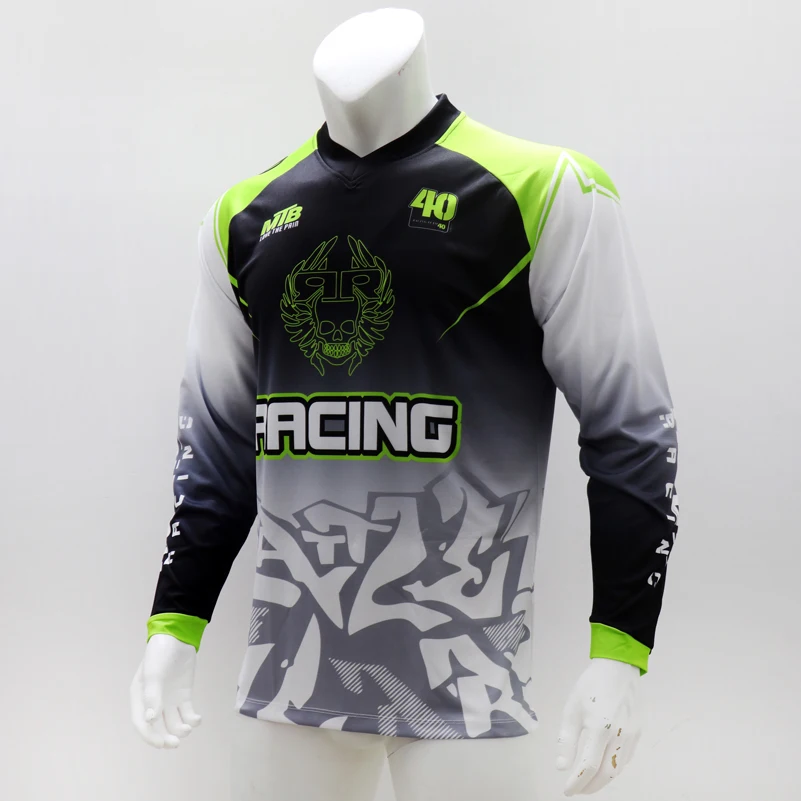 Long Sleeve Quick Dry MTB Jers - Mountain Biking Jersey ulasan dan harga