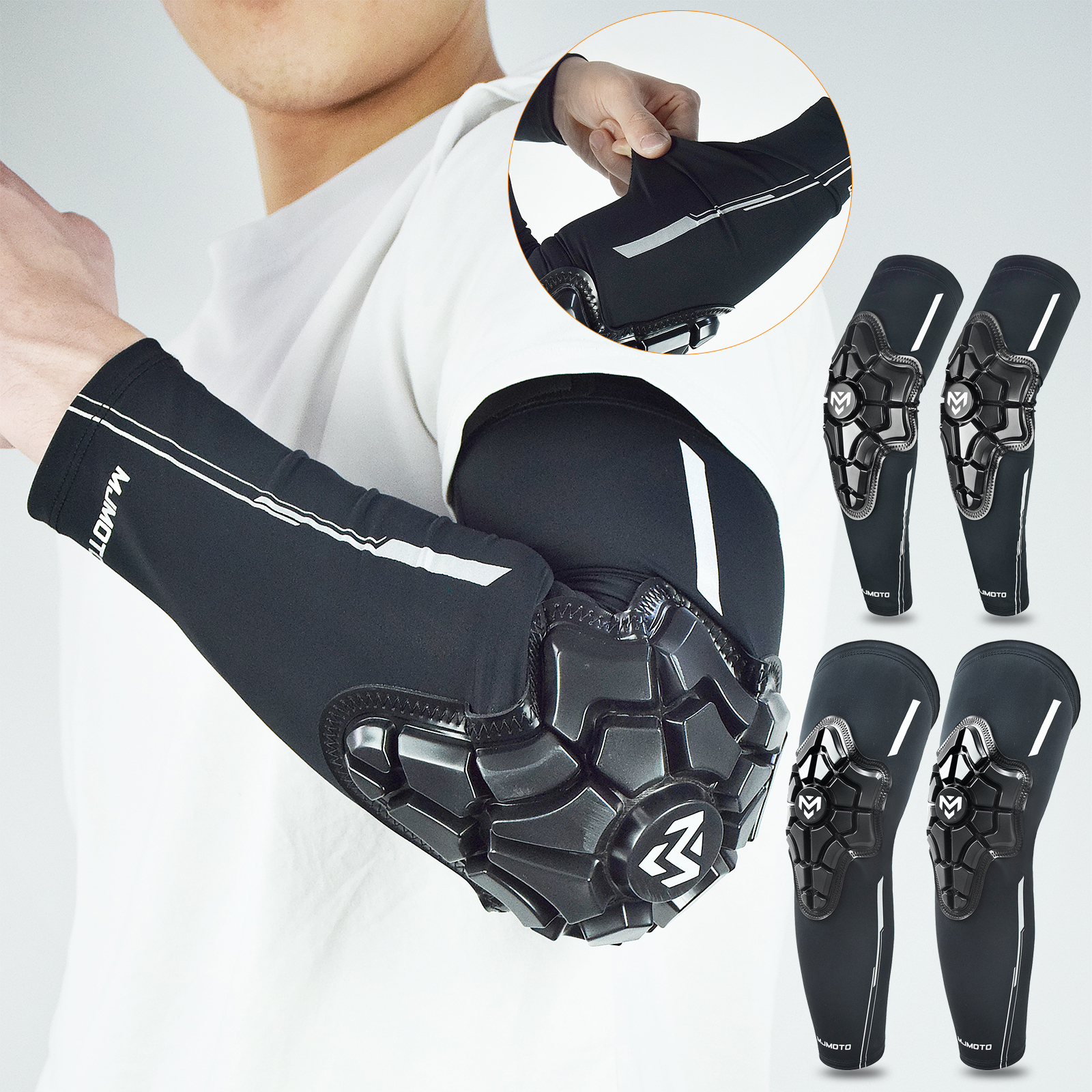 Summer Ice Silk Motocross Elbo - Mountain Biking Knee And Elbow Pads ulasan dan harga