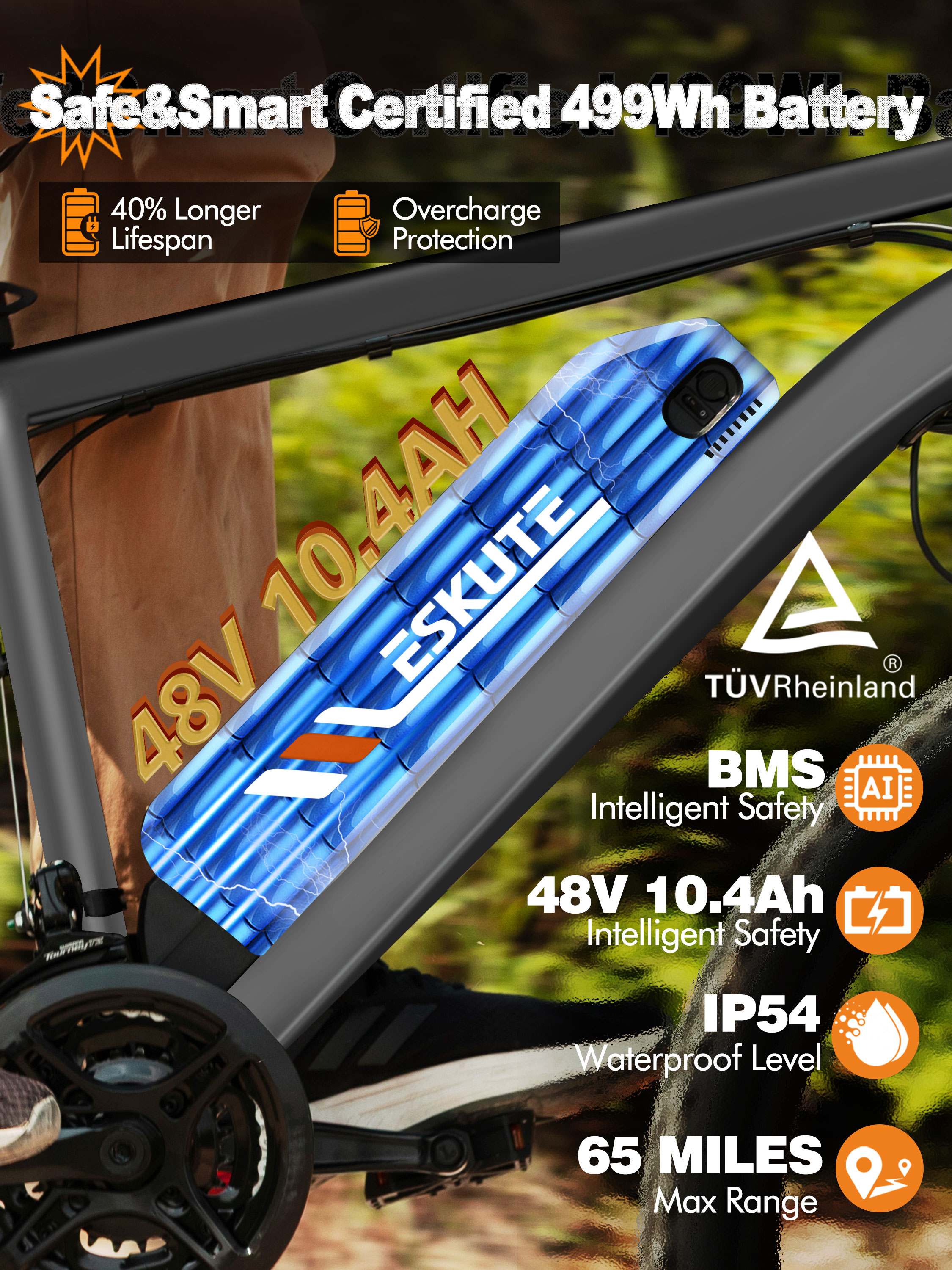ESKUTE M200 Electric Bicycle   - Mountain Biking Gear ulasan dan harga